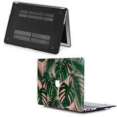 Lex Altern MacBook Glitter Case Monstera Leaves