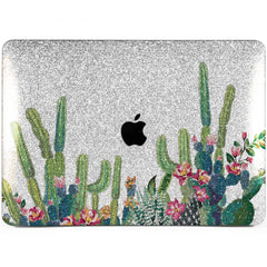 Lex Altern MacBook Glitter Case Green Cactus