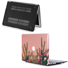 Lex Altern MacBook Glitter Case Green Cactus