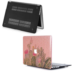 Lex Altern MacBook Glitter Case Cactus Watercolor