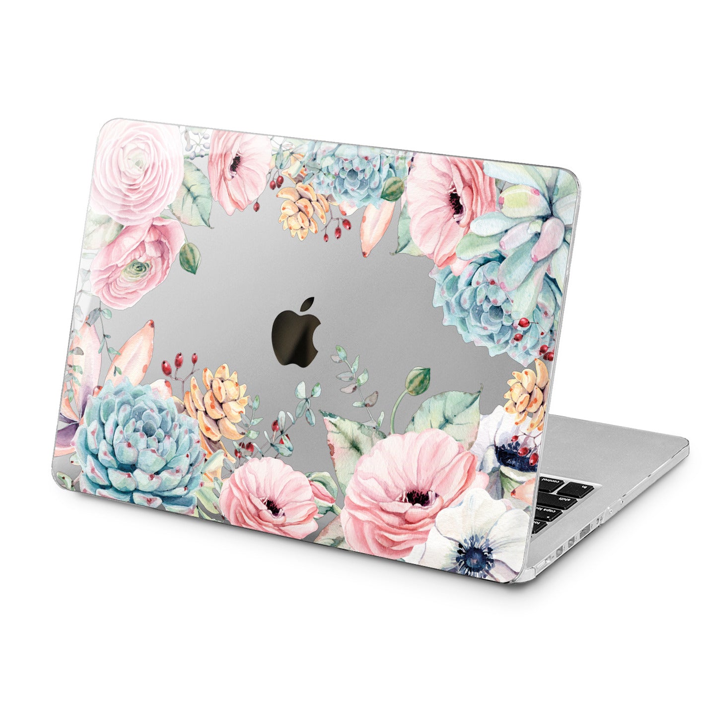 Lex Altern Lex Altern Floral Succulents Case for your Laptop Apple Macbook.