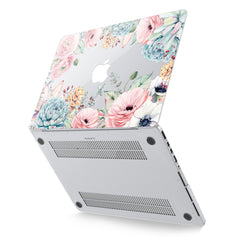 Lex Altern Hard Plastic MacBook Case Floral Succulents