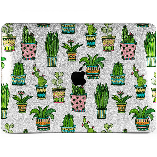 Lex Altern MacBook Glitter Case Cute Cactus