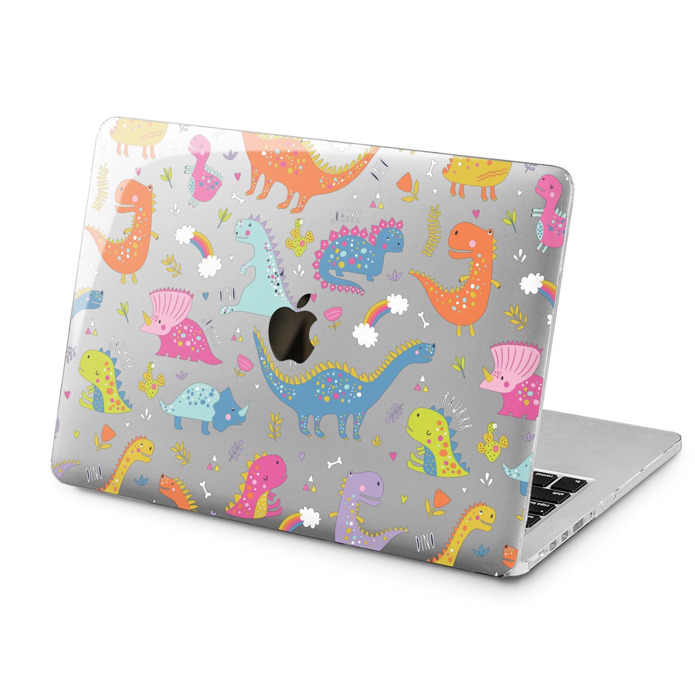 Lex Altern Lex Altern Colorful Dinosaurs Case for your Laptop Apple Macbook.