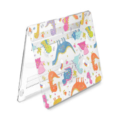 Lex Altern Hard Plastic MacBook Case Colorful Dinosaurs