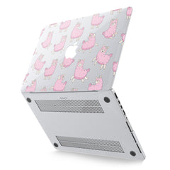 Lex Altern Hard Plastic MacBook Case Pink Llama