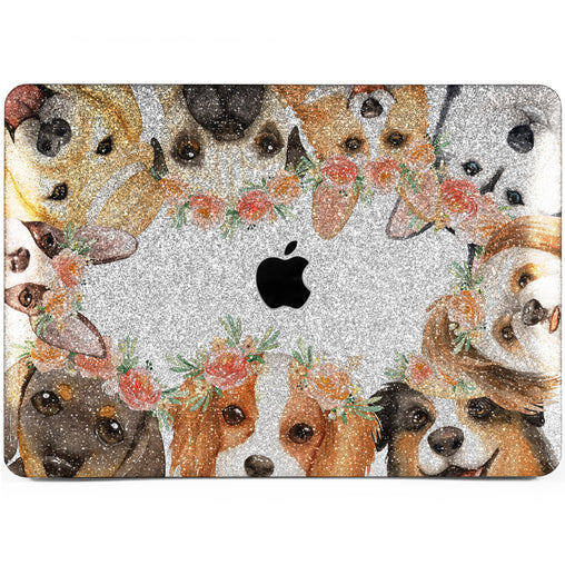 Lex Altern MacBook Glitter Case Cute Dogs