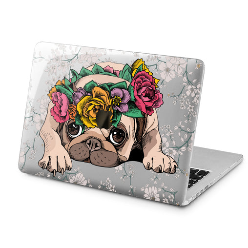 Lex Altern Lex Altern Floral Pug Case for your Laptop Apple Macbook.