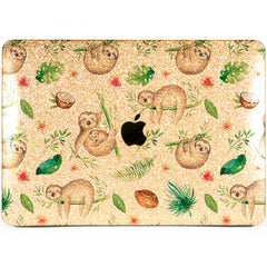 Lex Altern MacBook Glitter Case Tropical Sloth