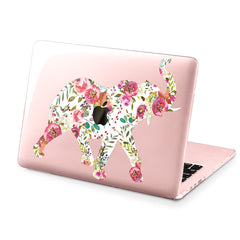 Lex Altern Hard Plastic MacBook Case Floral Elephant