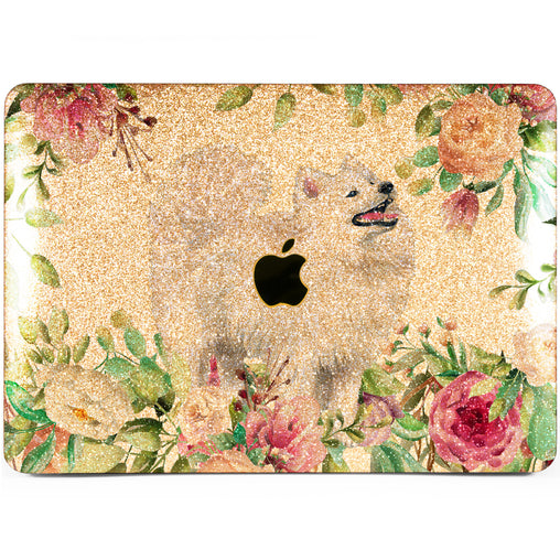 Lex Altern MacBook Glitter Case Dog Blossom
