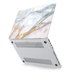 Lex Altern Hard Plastic MacBook Case White Stone