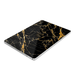 Lex Altern Hard Plastic MacBook Case Golden Black Marble