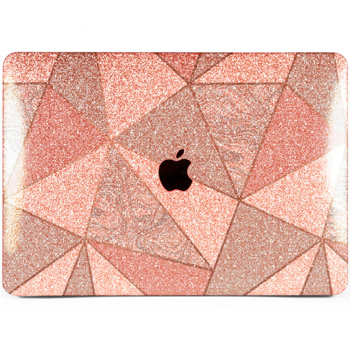 Lex Altern MacBook Glitter Case Triangle Marble