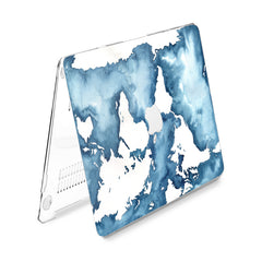 Lex Altern Hard Plastic MacBook Case Blue Watercolor Design