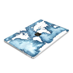 Lex Altern Hard Plastic MacBook Case Blue Watercolor Design