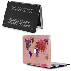 Lex Altern MacBook Glitter Case Abstract Map