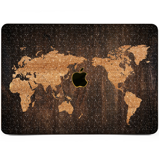Lex Altern MacBook Glitter Case Oak Wood