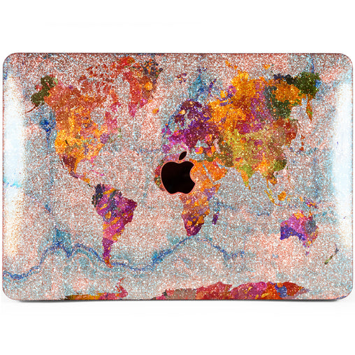 Lex Altern MacBook Glitter Case Blue Marble