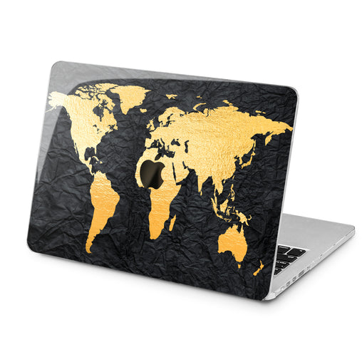 Lex Altern Lex Altern Black and Yellow Map Case for your Laptop Apple Macbook.