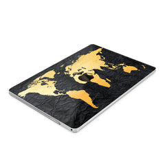 Lex Altern Hard Plastic MacBook Case Black and Yellow Map