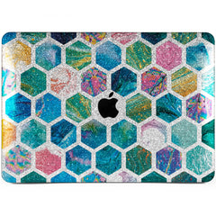 Lex Altern MacBook Glitter Case Blue Combs
