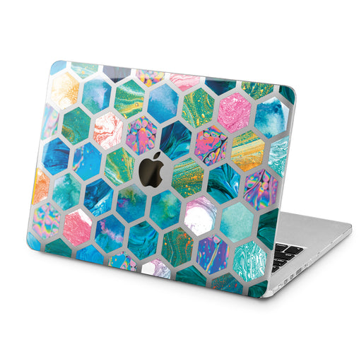 Lex Altern Lex Altern Blue Combs Case for your Laptop Apple Macbook.