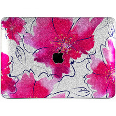 Lex Altern MacBook Glitter Case Abstract Flower