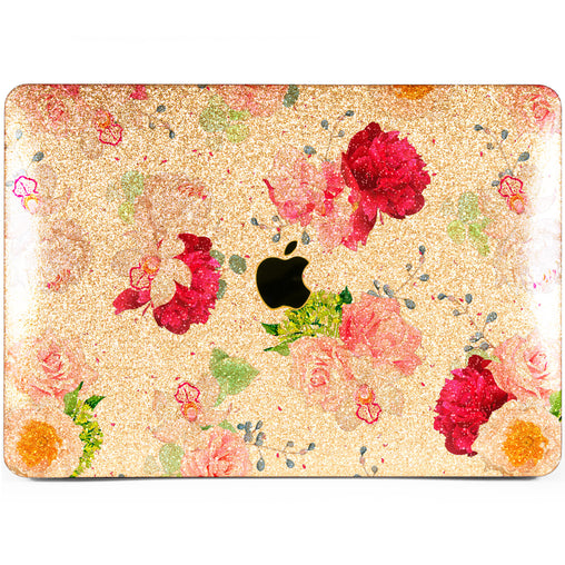 Lex Altern MacBook Glitter Case Pink Bouquets