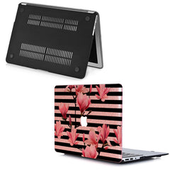 Lex Altern MacBook Glitter Case Striped Magnolia