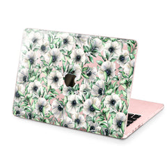 Lex Altern Hard Plastic MacBook Case Anemone Flowers