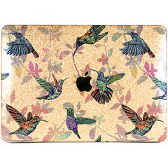 Lex Altern MacBook Glitter Case Floral Hummingbirds