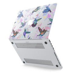 Lex Altern Hard Plastic MacBook Case Floral Hummingbirds