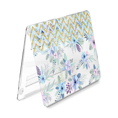 Lex Altern Hard Plastic MacBook Case Zig Zag Flowers