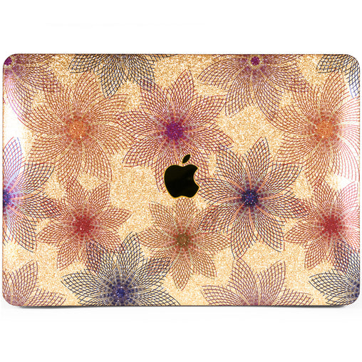 Lex Altern MacBook Glitter Case Geometric Flowers