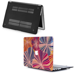 Lex Altern MacBook Glitter Case Striped Flowers