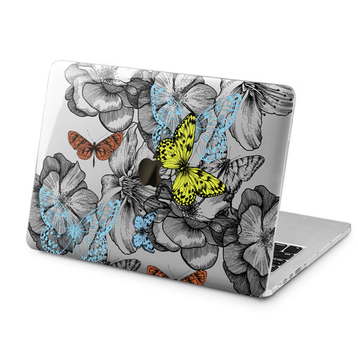 Lex Altern Lex Altern Floral Sketch Case for your Laptop Apple Macbook.