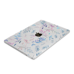 Lex Altern Hard Plastic MacBook Case Blue Leaves