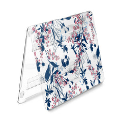 Lex Altern Hard Plastic MacBook Case Blue Wildflowers