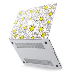 Lex Altern Hard Plastic MacBook Case Daisy Pattern