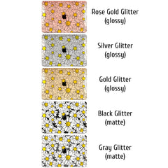 Lex Altern MacBook Glitter Case Daisy Pattern