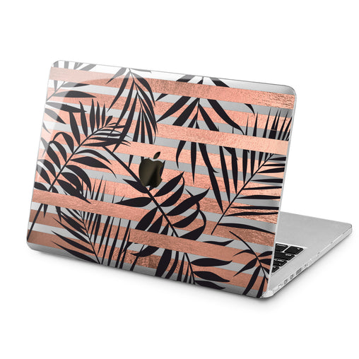Lex Altern Lex Altern Striped Leaves Case for your Laptop Apple Macbook.