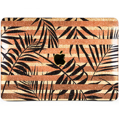 Lex Altern MacBook Glitter Case Striped Leaves