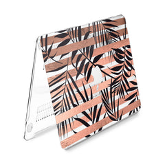 Lex Altern Hard Plastic MacBook Case Striped Leaves