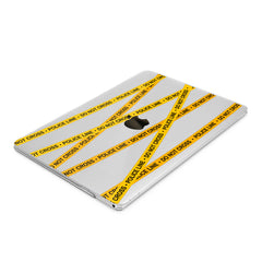 Lex Altern Hard Plastic MacBook Case Police Line