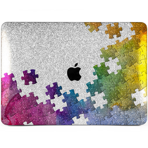 Lex Altern MacBook Glitter Case Rainbow Puzzles