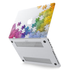Lex Altern Hard Plastic MacBook Case Rainbow Puzzles
