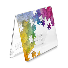 Lex Altern Hard Plastic MacBook Case Rainbow Puzzles
