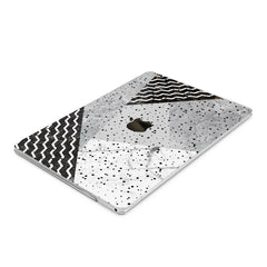 Lex Altern Hard Plastic MacBook Case Black and White