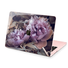 Lex Altern Hard Plastic MacBook Case Purple Peonies